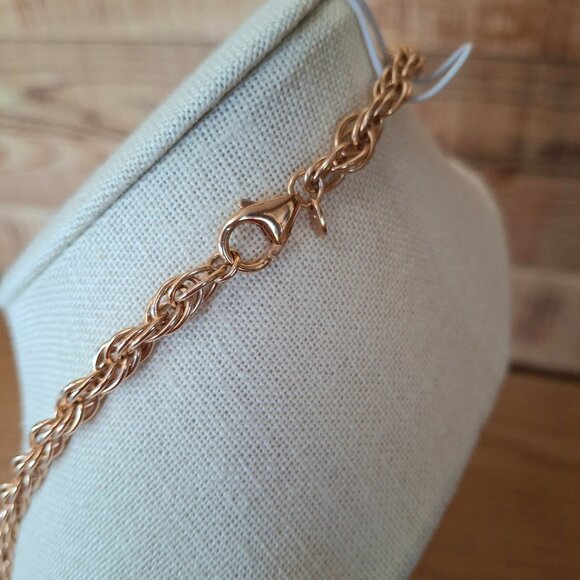 Vintage Bronze Italy Baroque Pearl Necklace - Picture 4 of 5